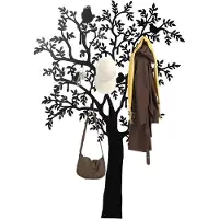 HOMCOM Coat Rack-Metall-120L x 5B x 175H cm-Schwarz