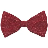 Plenty Gifts Kerst vlinderstrik glitter rood