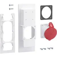 Hager universele wandplaat voor stopcontacten, type Z, met 1 CEE-stopcontact, 32A