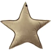 OVERSEAS Star Kussen – Velours – Beige