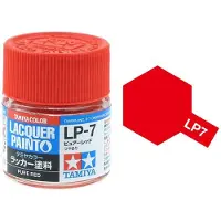 Tamiya Hobbyverf Enamel verf - LP-7 Pure Red - Gloss - Lacquer Paint - Verf potje - 10 ml