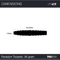 Red Dragon Paradym Torpedo 90% - Dartpijlen