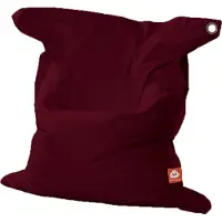 Whoober rechthoek zitzak "St. Tropez" XL outdoor bordeaux rood - Wasbaar - Geschikt voor buiten