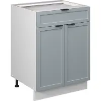 Vicco Fame-Line Keukenonderkast – 60 cm met lade, WB Eik Licht blauw-grijs