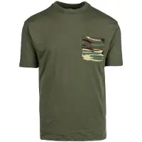 Fostex T-shirt camo pocket groen L