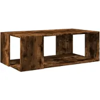 vidaXL Salontafel, gerookt eikenfineer, 89,5 x 48 x 30 cm, houtvezelplaat