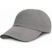 Result Heavy Brushed Cotton Cap RH24P - grey/black - One size