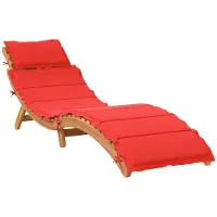 vidaXL Ligbed Massief Acacia Hout Rood