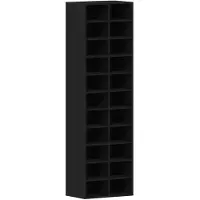 vidaXL Schoenenkast 54x34x183 cm spaanplaat zwart eikenkleurig