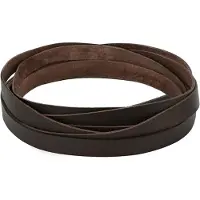 vidaXL Leren riem Donkerbruin 1000 x 1,5 cm Leer