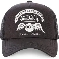 Von Dutch Pet 'Gorra negra trucker basic logo' zwart