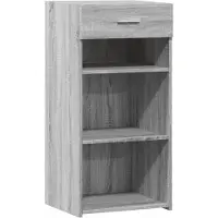 vidaXL Dressoir, grijs Sonoma, 45x42,5x93 cm, houtvezel