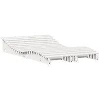 vidaXL Zonneluifels, 2 stuks, wit, 205x60x31,5 cm, massief grenenhout