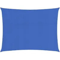 vidaXL Zonnezeil 160 g/m² rechthoekig 3x4 m HDPE blauw