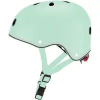 Globber Helm - Helm Primo XS/S - Pastelgroen - LED verlichting - ABS helm met EPS schuim - verstelbaar - XS/S 48-53cm