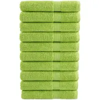 vidaXL Saunadoeken SOLUND 10 st 600 g/m² 80x200 cm appelgroen