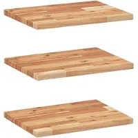 vidaXL Wandschappen 3 st zwevend olieafwerking 40x30x2 cm acaciahout