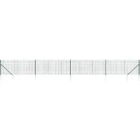 vidaXL Gaashek met grondankers, groen, 0,8 x 10 meter