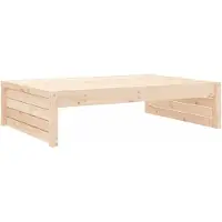 vidaXL Tuinvoetenbank 120x80 cm massief grenenhout