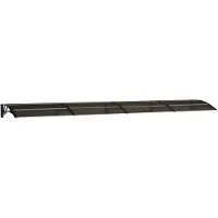 vidaXL Deurluifel 400x75 cm polycarbonaat zwart