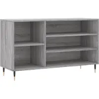 vidaXL Schoenenkast 102x36x60 cm bewerkt hout sonoma grijs