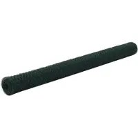 vidaXL Kippengaas 25x1,5 m staal met PVC coating groen