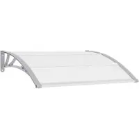 vidaXL Deurluifel 120x75 cm PC grijs en transparant