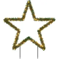 vidaXL Kerstverlichting met ster 115 LED's 85 cm