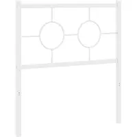 vidaXL Vervangend hoofdbord 75 cm metaal wit