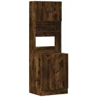vidaXL Keukenkast 60x50x180 cm bewerkt hout gerookt eikenkleurig