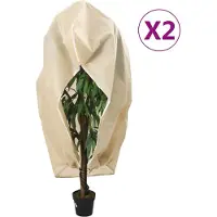 vidaXL Plantenhoezen met ritssluiting 2 st 70 g/m² 3,93x3 m