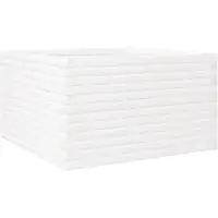 vidaXL Plantenbak 80x80x46 cm massief grenenhout wit