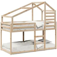 vidaXL Stapelbedframe zonder matras massief grenenhout 90x200 cm