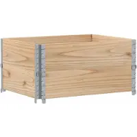 vidaXL Plantenbak 80x60 cm massief grenenhout