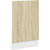 vidaXL Frontpaneel vaatwasser Lyon 45x3x67 cm bewerkt hout sonoma eiken