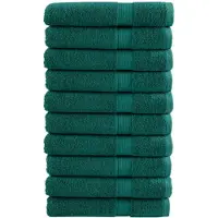 vidaXL Saunadoeken SOLUND 10 st 600 g/m² 80x200 cm groen