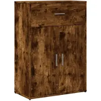 vidaXL Dressoir, gerookt eikenfineer, 60x30x84 cm, houtvezelplaat