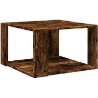 vidaXL Salontafel, gerookt eikenfineer, 51,5 x 51,5 x 30 cm, houtvezelplaat