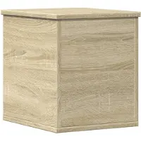 vidaXL Opbergbox 30x35x35 cm bewerkt hout sonoma eikenkleurig