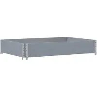 vidaXL Plantenbak 120x80 cm massief grenenhout grijs