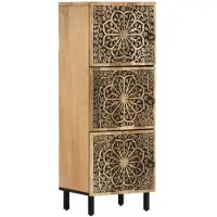 vidaXL Bijzetkast 40x33x110 cm massief mangohout