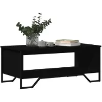 vidaXL Salontafel, zwart, 100x51x40 cm, houtvezel