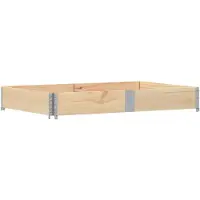 vidaXL Plantenbak 150x100 cm massief grenenhout