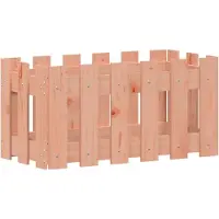 vidaXL Plantenbak met hekontwerp 60x30x30 cm massief dougashout