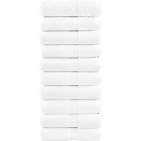 vidaXL Gastendoekjes SOLUND 10 st 600 g/m² 30x50 cm wit