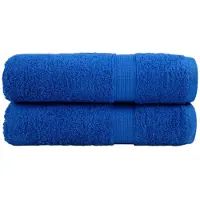 vidaXL Badhanddoeken SOLUND 2 st 600 g/m² 70x140 cm blauw