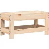 vidaXL Tuinvoetenbank 62x30x32 cm massief grenenhout