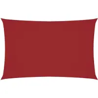 vidaXL Zonnescherm rechthoekig 2,5x5 m oxford stof rood