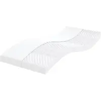 vidaXL Schuimmatras, wit, 90x210 cm, 7 zones, hardheid 20 ILD