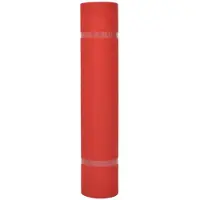 vidaXL Tapijt Effen Rood 1 x 12 m Stof